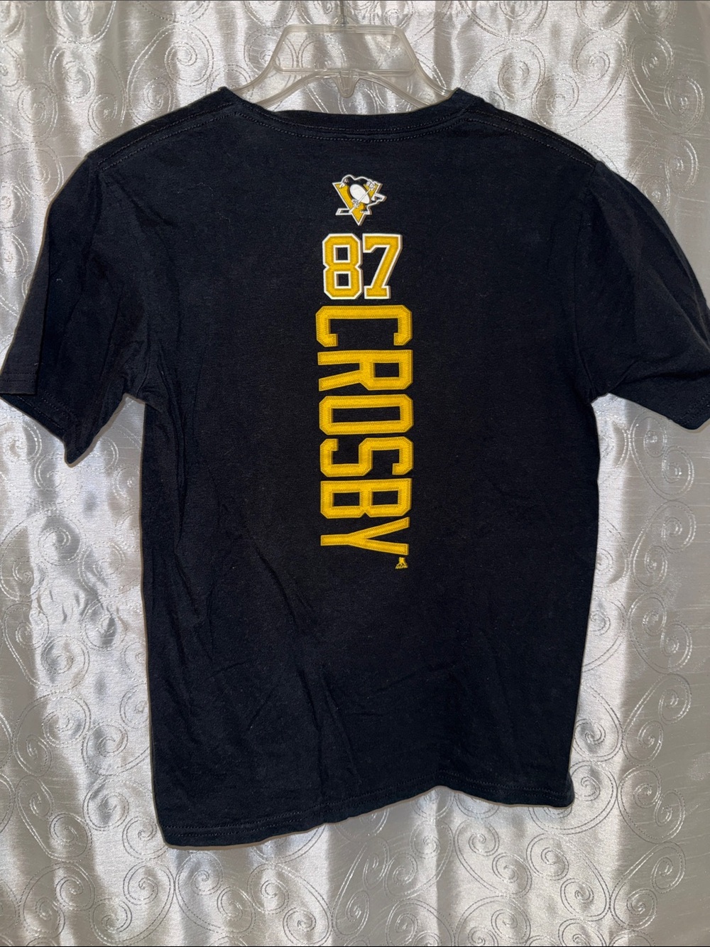 Fanatics Pittsburgh Penguins Sydney Crosby Logo Jersey Shirt Youth Size M 🔥 G15